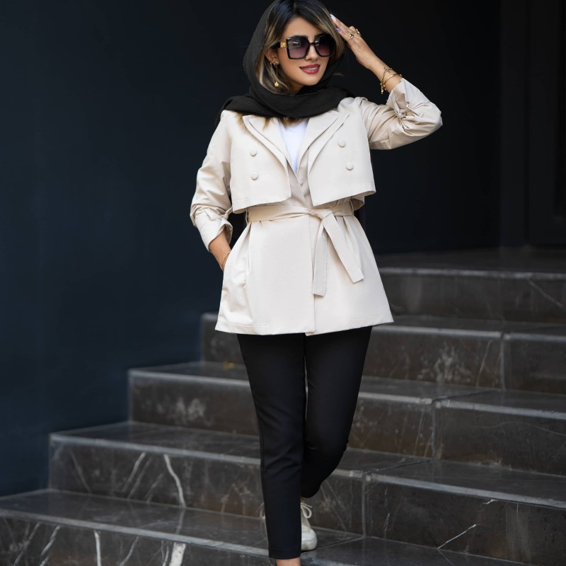 شلوار کرپ مشکی زنانه کد 0090