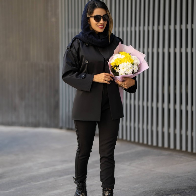 شلوار کرپ کلاسیک زنانه کد KIKO