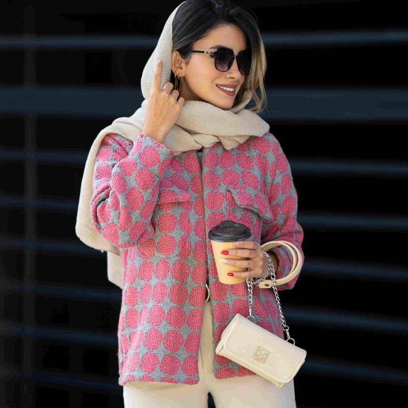 کت دخترانه آستردار پاییزی زمستانه جدید بافتی کد ZIGMA