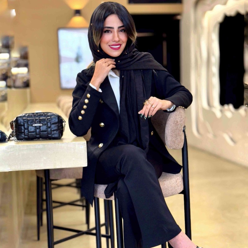 شلوار زنانه مشکی جدید کرپ مازراتی کد RAVEN