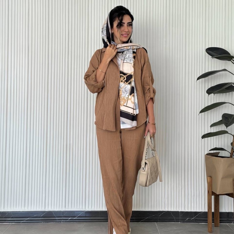 شال نخی طرحدار بهاره و تابستانه کد TENI