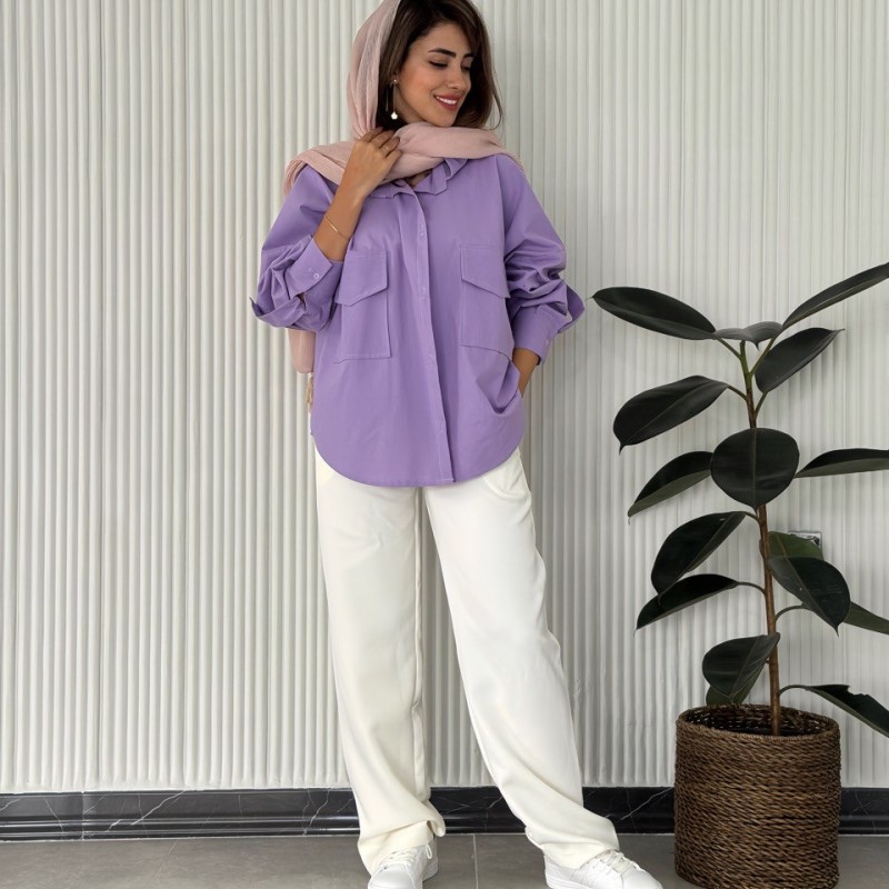 شال نخی پلیسه کالباسی کد FLOR