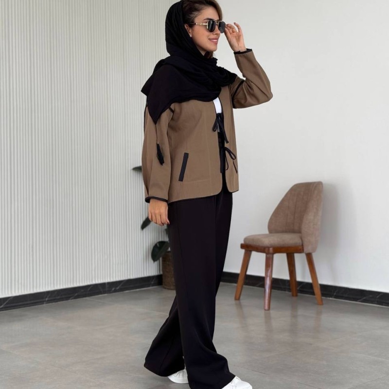 مانتو کتی جدید گره دار کد DC