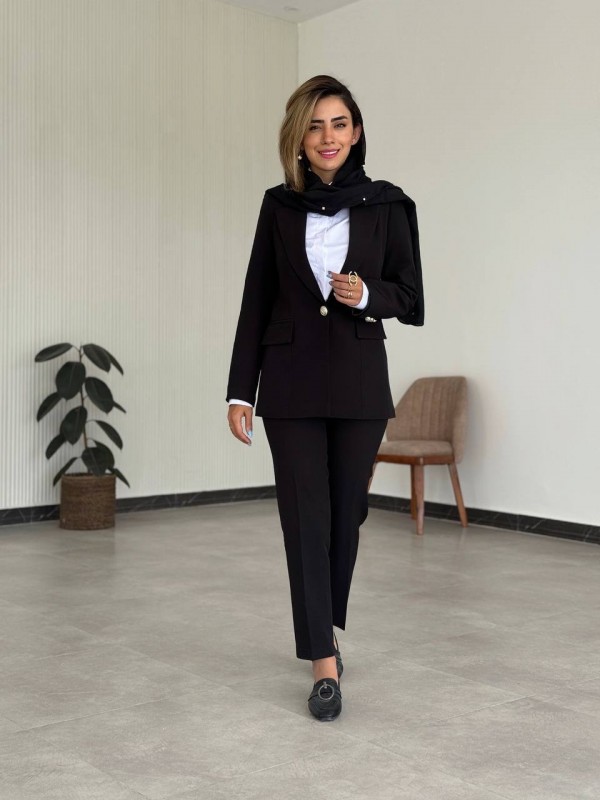 کت و شلوار زنانه جدید کرپ کد ELFA