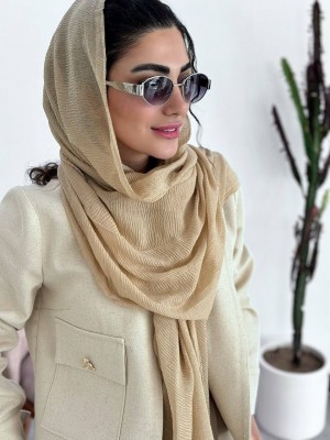 شال پلیسه برشکا کرم