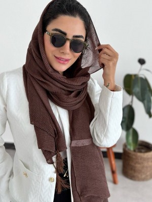 شال پلیسه بهاره موکا