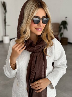 خرید کت ژاکارد سفید زنانه