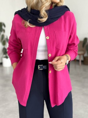 شومیز کنفی سرخابی