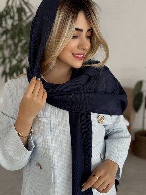 خرید کت آبی آسمانی ژاکارد زنانه