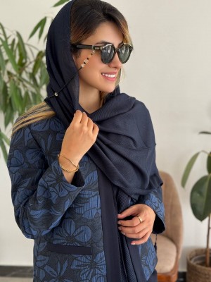 خرید کت ژاکارد سورمه‌ای