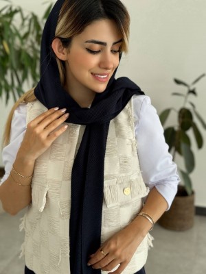 خرید وست پاییزی کرمی زنانه