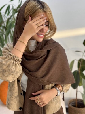 بامبر زنانه کرمی پتینه ضدآب