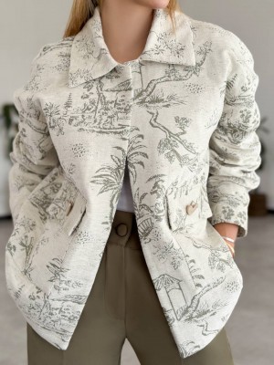 خرید  کت ژاکارد پاییزی زنانه