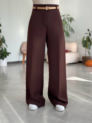 خرید شلوار بگ قهوه ای زنانه