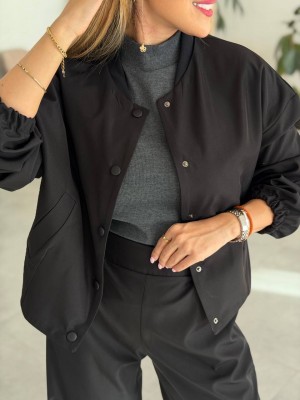 ست بامبر شلوار مشکی