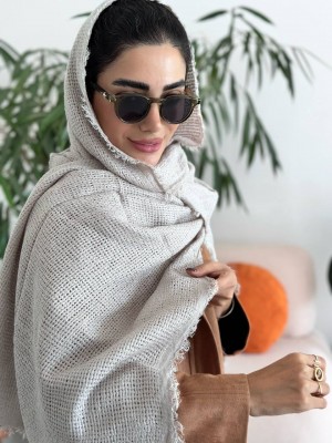 شال پاییزه طوسی فیلی