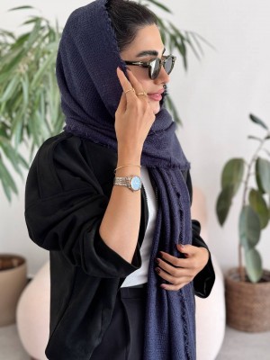 شال پاییزه سرمه ای