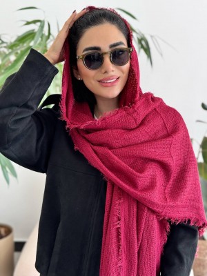 شال پاییزه  قرمز اناری