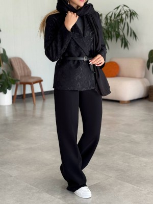 کت پاییزی ژاکارد کد MOON