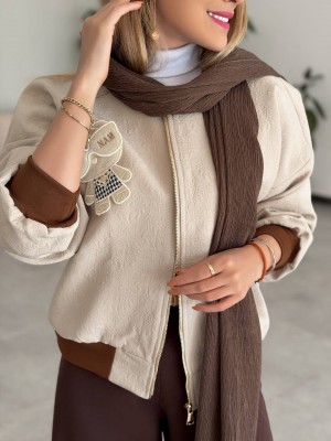 بامبر ژاکارد زنانه کد NOYAN