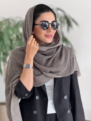 شال موهر پلیسه پاییزه شنی