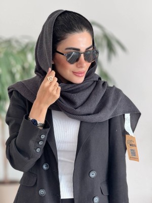 شال موهر پلیسه پاییزه نوک مدادی