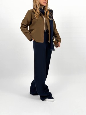 خرید جکت شکلاتی ضدآب زنانه