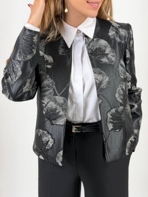 کت ژاکارد مشکی کد ARIO