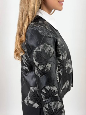 خرید کت ژاکارد مشکی بهاره