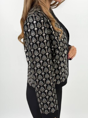 خرید کت مشکی سوزن دوزی شده