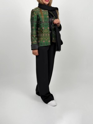 کت ژاکارد پیکسلی زنانه کد LORIK