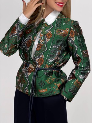 کت سبز زنانه کد MALAN