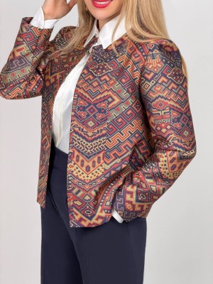 کت پازلی طرحدار بهاره زنانه کد RUG