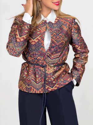 خرید کت پازلی طرحدار زنانه