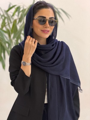 شال پلیسه دور دانتل زنانه