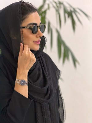 شال پلیسه دور دانتل زنانه