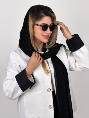 خرید کت سفید مشکی زنانه