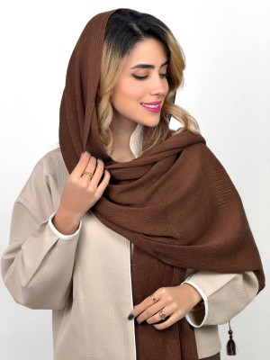 خرید شال پلیسه موکا