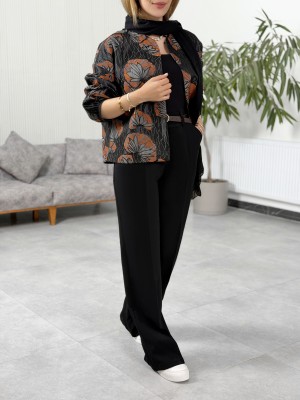 کت ژاکارد زنانه کد NOVA