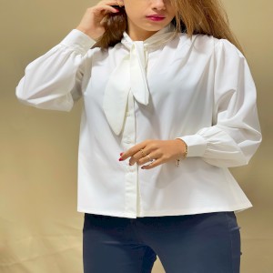 شومیز یقه کراواتی زنانه کد ۸۶۰