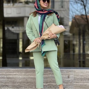 کت سبز پاستلی  زنانه کد 220