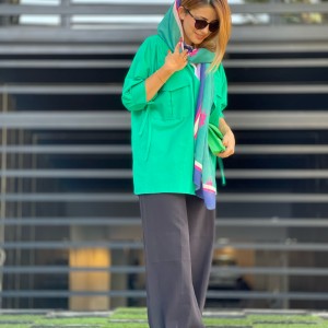 مانتو لینن زنانه کد 035