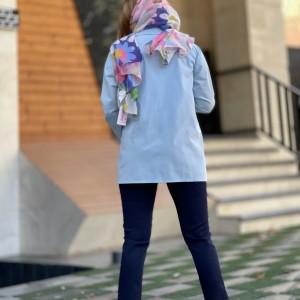 مانتو  لینن زنانه کد BLUE