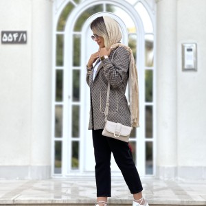 شلوار  کتان مام فیت زنانه کد BERI