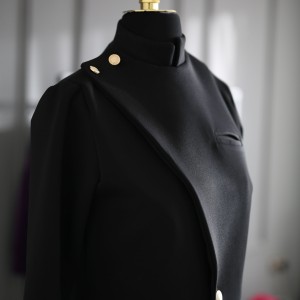 خرید مانتو کتی جدید مشکی زنانه کد MODERN