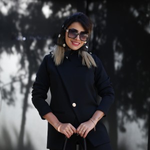 مانتو کتی جدید مشکی زنانه کد MODERN