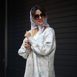خرید مانتو ژاکارد جدید عروسکی زنانه کد DOLL