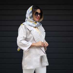 خرید مانتو ژاکارد جدید عروسکی زنانه کد COL