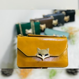 کیف دستی زنانه چرم روباهی کد 777