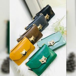 کیف دستی روباهی چرم مشکی زنانه کد VICY